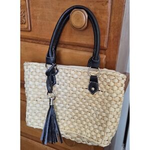 Straw Studios Woven Straw Handbag ~Excellent Condition ~ Never Used